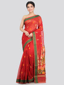 Women's Cotton Silk Saree With Blouse Piece