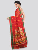 Women's Cotton Silk Saree With Blouse Piece