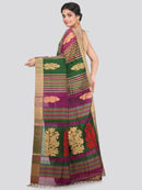Women's Handloom Cotton Silk Saree With Blouse Piece