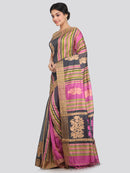 Women's Handloom Cotton Silk Saree With Blouse Piece