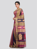 Women's Handloom Cotton Silk Saree With Blouse Piece
