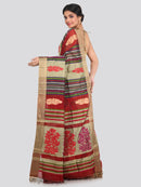 Women's Handloom Cotton Silk Saree With Blouse Piece