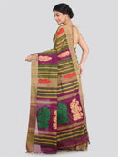 Women's Handloom Cotton Silk Saree With Blouse Piece