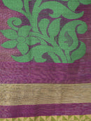 Women's Handloom Cotton Silk Saree With Blouse Piece