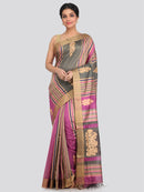 Women's Handloom Cotton Silk Saree With Blouse Piece
