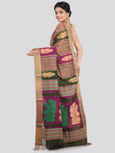 Women's Handloom Cotton Silk Saree With Blouse Piece