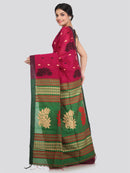 Women's Cotton Silk Saree With Blouse Piece