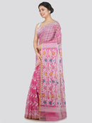 Women's Soft Cotton Jamdani Saree Without Blouse Piece