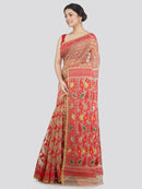Women's Soft Cotton Jamdani Saree Without Blouse Piece
