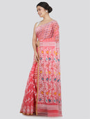 Women's Soft Cotton Jamdani Saree Without Blouse Piece