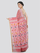Women's Soft Cotton Jamdani Saree Without Blouse Piece