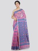 Women's Soft Cotton Jamdani Saree Without Blouse Piece