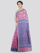 Women's Soft Cotton Jamdani Saree Without Blouse Piece