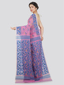 Women's Soft Cotton Jamdani Saree Without Blouse Piece