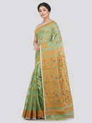 Women's Soft Cotton Jamdani Saree Without Blouse Piece
