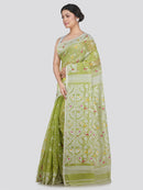 Women's Soft Cotton Jamdani Saree Without Blouse Piece
