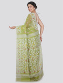Women's Soft Cotton Jamdani Saree Without Blouse Piece
