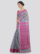 Women's Soft Cotton Jamdani Saree Without Blouse Piece