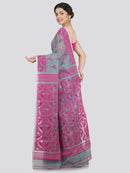 Women's Soft Cotton Jamdani Saree Without Blouse Piece