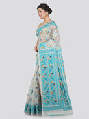 Women's Soft Cotton Jamdani Saree Without Blouse Piece