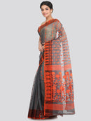 Women's Cotton Jamdani Saree Without Blouse Piece