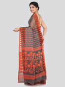 Women's Cotton Jamdani Saree Without Blouse Piece