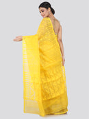 Women's Handloom Jamdani Saree without Blouse Piece