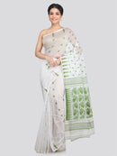 Women's Cotton Jamdani Saree Without Blouse Piece