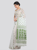 Women's Cotton Jamdani Saree Without Blouse Piece