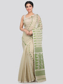 Women's Cotton Jamdani Saree Without Blouse Piece