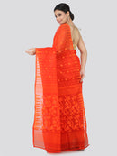 Women's Handloom Jamdani Saree without Blouse Piece