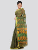 Women's Handloom Jamdani Saree without Blouse Piece