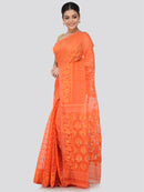 Women's Handloom Jamdani Saree without Blouse Piece