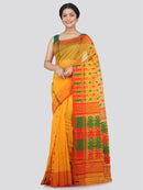 Women's Soft Cotton Blend Jamdani Saree Without Blouse Piece