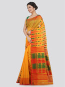 Women's Soft Cotton Blend Jamdani Saree Without Blouse Piece