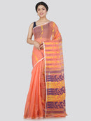 Women's Soft Cotton Blend Jamdani Saree Without Blouse Piece