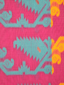 Women's Soft Cotton Blend Jamdani Saree Without Blouse Piece
