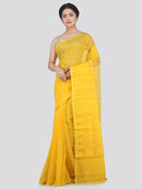 Women's Soft Cotton Blend Jamdani Saree Without Blouse Piece