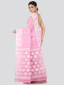 Women's Handloom Jamdani Saree without Blouse Piece