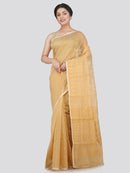 Women's Soft Cotton Blend Jamdani Saree Without Blouse Piece