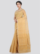 Women's Soft Cotton Blend Jamdani Saree Without Blouse Piece