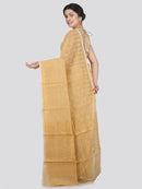 Women's Soft Cotton Blend Jamdani Saree Without Blouse Piece