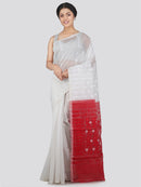 Women's Soft Cotton Blend Jamdani Saree Without Blouse Piece