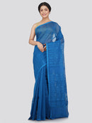 Women's Soft Cotton Blend Jamdani Saree Without Blouse Piece