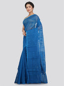 Women's Soft Cotton Blend Jamdani Saree Without Blouse Piece