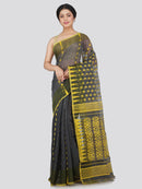 Women's Soft Cotton Blend Jamdani Saree Without Blouse Piece