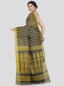 Women's Soft Cotton Blend Jamdani Saree Without Blouse Piece