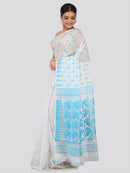 Women's Handloom Jamdani Saree without Blouse Piece