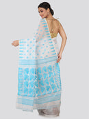 Women's Handloom Jamdani Saree without Blouse Piece