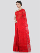Handloom Women's Soft Cotton Jamdani Saree